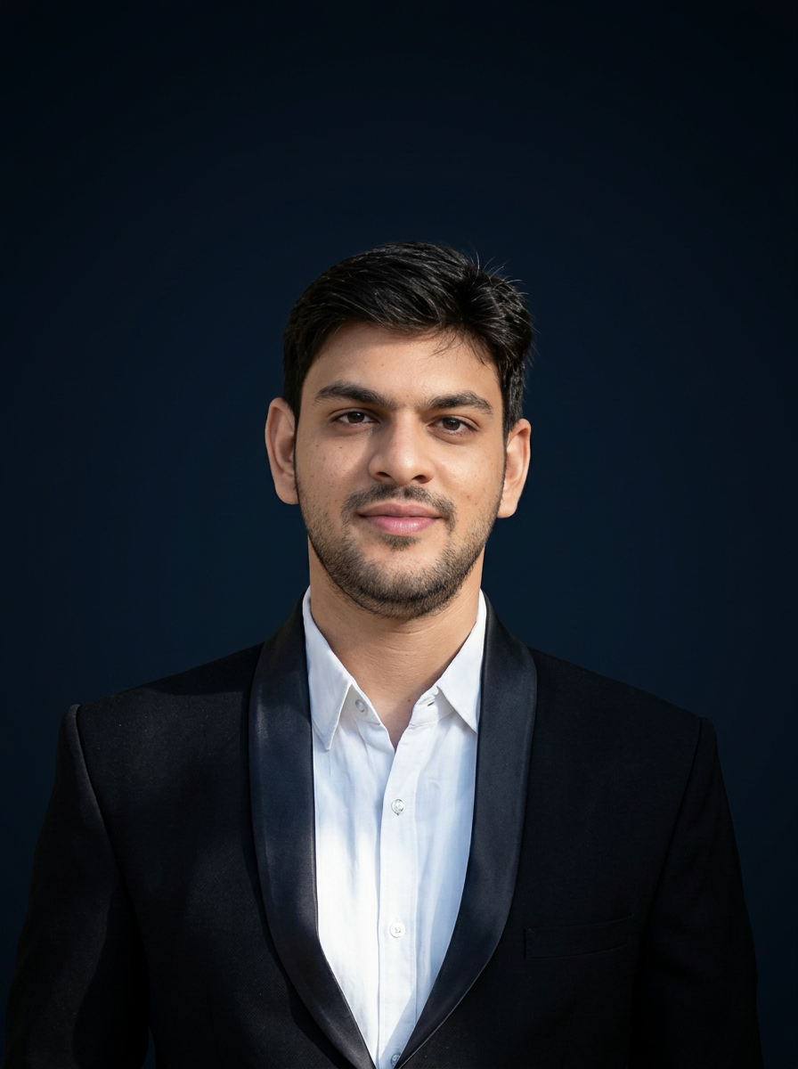 Portrait of Dr. Shemal Dave, founder of Dr.D-Analytics Services